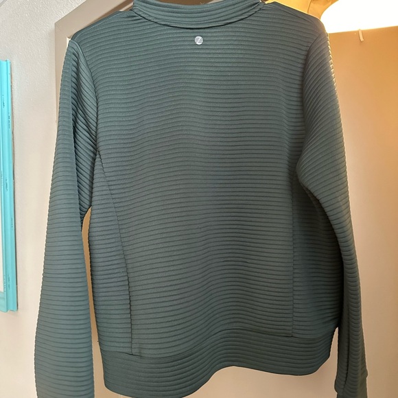 Zella Green Ribbed Jacket - Picture 2 of 3